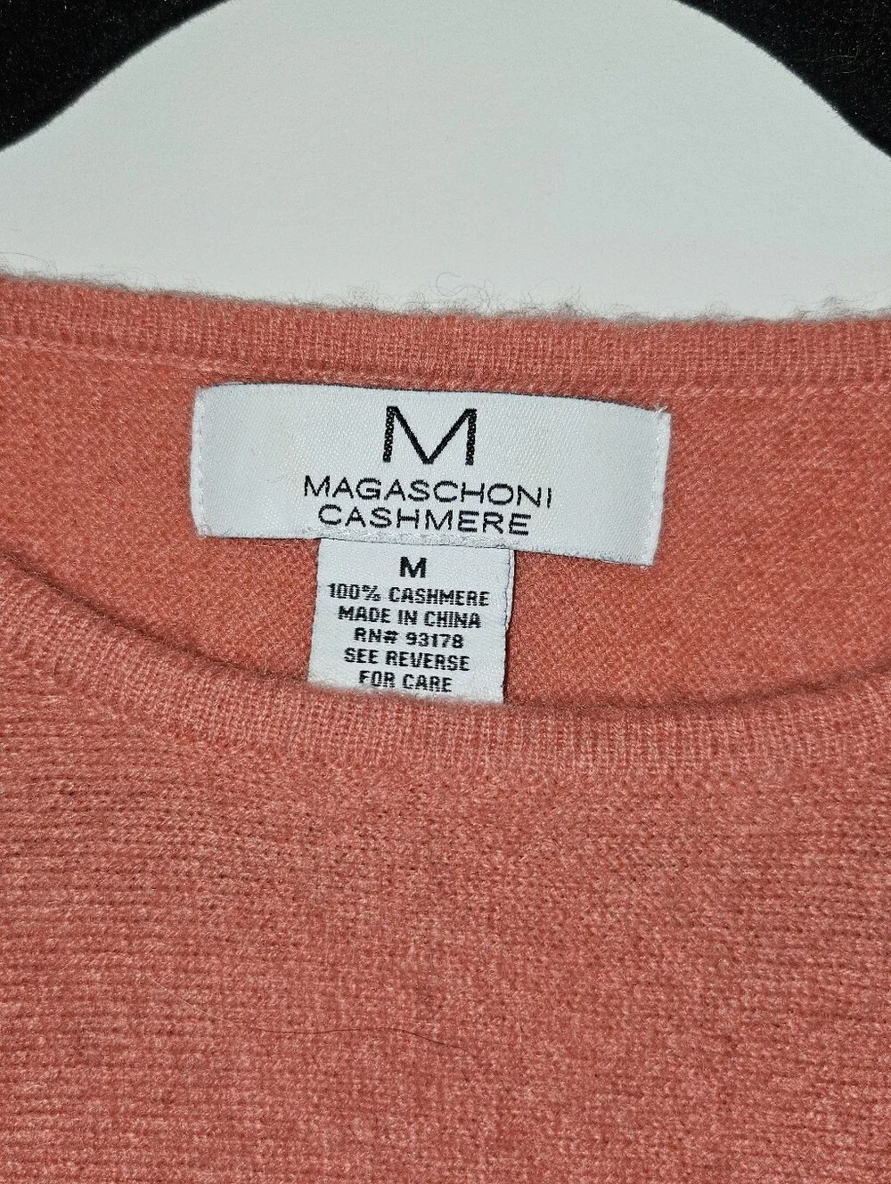 Magashoni Cashmere Pink Coral Sweater Medium
